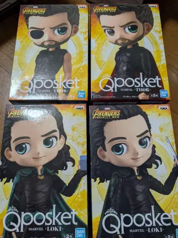 Qposket MARVEL 토르, 로키 4체 세트