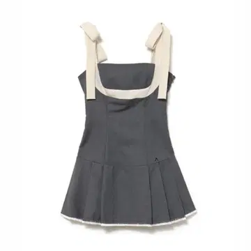 Chuchu pleats ribbon dress andmary