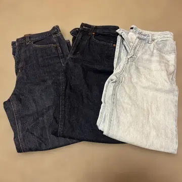GU UNIQLO 데님 팬츠 3개 묶음 판매