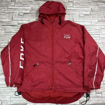 90s 코카콜라 나일론 자켓 빈티지 Coke 로고 레드