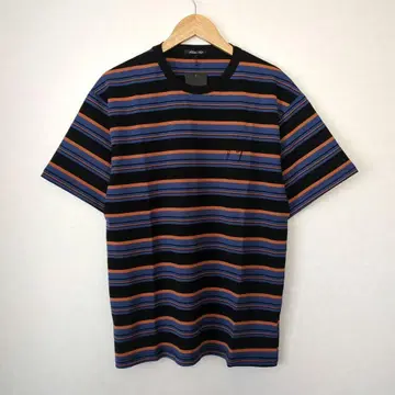 미사용 새상품 택 포함 반팔 티셔츠 크루넥 보더