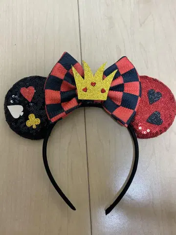 해외 하트의 여왕 머리띠