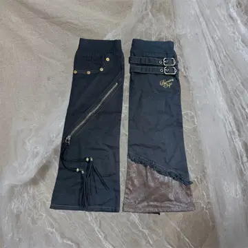 레그 워머 초귀여움 레이스업 갸루 페어리 그런지 y2k