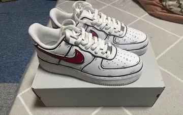 Air Force 1 아트 스타일 화이트/레드