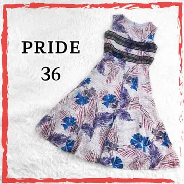 컨디션 최상 PRIDE 롱 원피스 여성용 슬리브리스