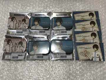 진격의 거인 마리오 크레이프 스퀘어 캔뱃지 카드 미카사