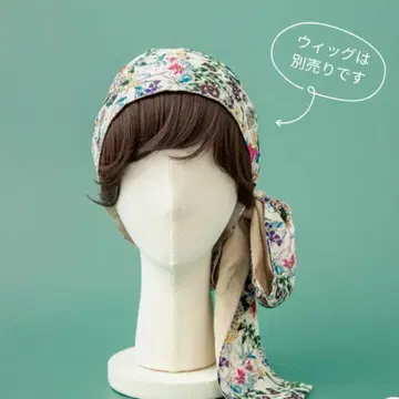 BAREN 스카프 햇 M FlowerGarden-Beige 케어 캡