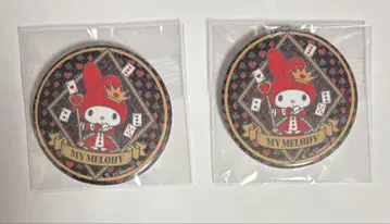 마이멜로디 50주년 기념 글리터 캔뱃지 2개 세트