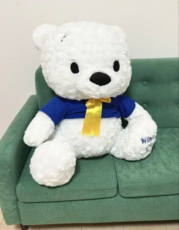 푸우 화이트 봉제 인형 특대 사이즈
