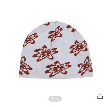AEAE Jacquard Flower Beanie