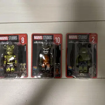 MARVEL STUDIOS 베어브릭 피규어 3체 세트