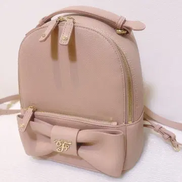 Maison de FLEUR 메종 드 플뢰르 F 리본 백팩 핑크 양산
