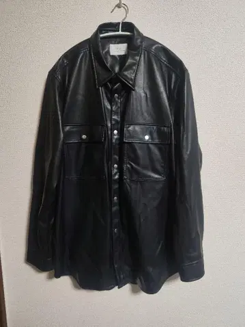 MB 가죽 셔츠 블루종 (인조 가죽) L 사이즈