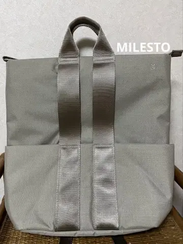 MILESTO STLAKT 백팩 헤더 그레이지