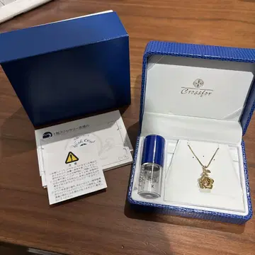크로스포 Crossfor 장미 모티브 목걸이 금 실버925