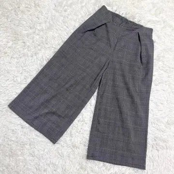 hudson honey 가우초 팬츠 글렌체크 패턴 그레이 ( M )
