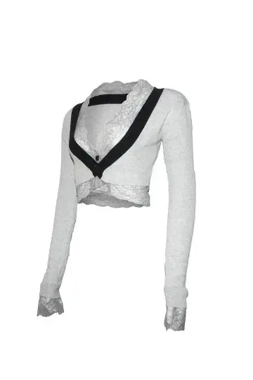 theredthread S framed lace tops gray