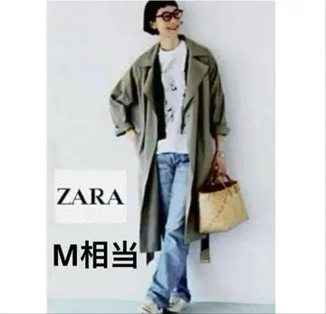 ZARA 트렌치코트 카키 컬러 M 사이즈 상당