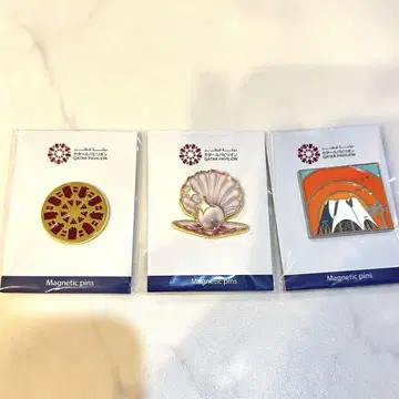 정가 이하! 카타르관 핀 배지 세트