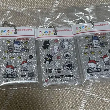 산리오 배드마츠마루 포차코 반짝임 씰풍 참