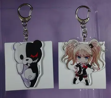 (미사용) 단간론파 모노쿠마 에노시마 쥰코 아크릴 키링 2개 세트