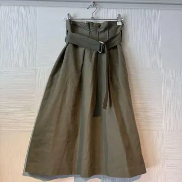 Demi-Luxe BEAMS 카키 롱 스커트 데밀룩스 빔즈
