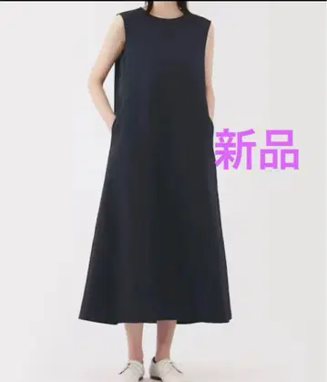 무인양품 바람 통하는 스트레치 축구 슬리브리스 원피스 XL 네이비