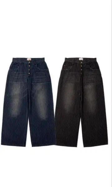 BADWAY Grunge stripe denim
