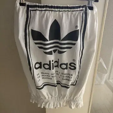 adidas 리메이크 베어탑 상의 T셔츠 레어 화이트 뷔스티에