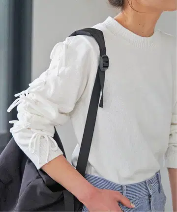 새상품 스픽 앤 스팬 Spick&Span 리본 슬리브 풀오버
