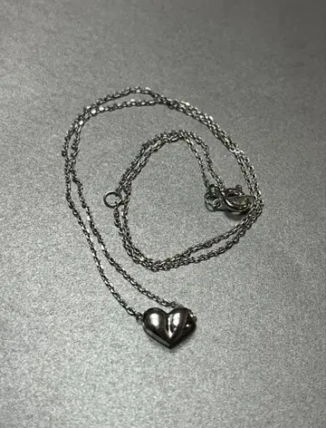 하트형 펜던트 목걸이 silver925
