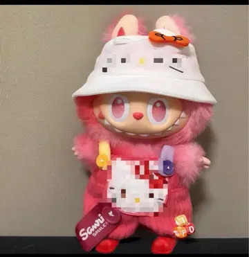 라부부 labubu 봉제 인형 옷 갈아입기 의류 핑크 2종 세트