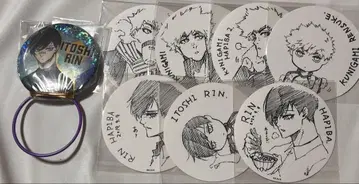 블루 록 SEGA 캔 배지 타워 레코드 코스터 이토시 린 쿠니가미
