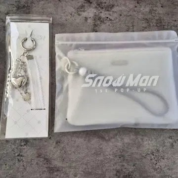 snowman 팝업 미니 파우치, 퍼스트 스노우 키링 2종