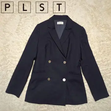 새상품급! PLST 더블 네이비 블레이저 테일러드 자켓 은색 버튼 XS
