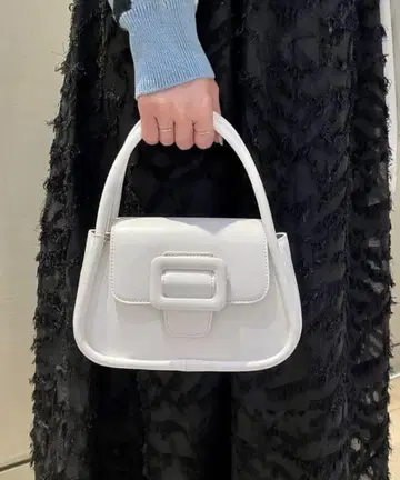 BEAMS 벨티드 백 WHITE
