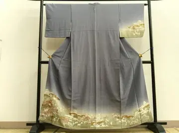 호몬기 자수 기초 초화문 운염 금채 순수 실크 일품