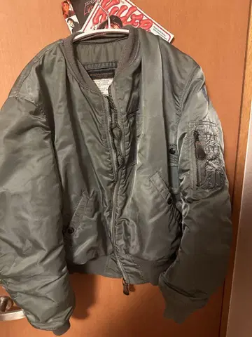 버즈릭슨 B-15D 플라이트 자켓 그린 리얼 맥코이