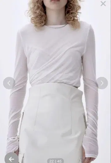 SORIN Jersey Twisted cropped top