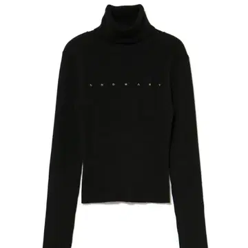 andmary Mary turtle knit tops black