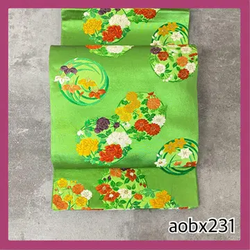 aobx231 가치있는 후쿠로 오비 순수 실크