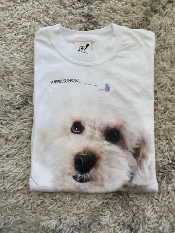 퍼펫 순순 DOG 티셔츠 이세탄 팝업 M 사이즈