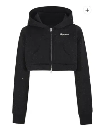 andwang Kirakira Short Zip up (black)