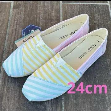 TOMS 슬립온 24cm 스트라이프 새상품