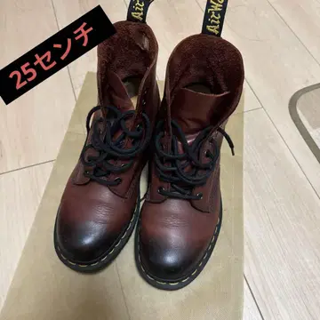 25cm 8홀 체리 레드 부츠
