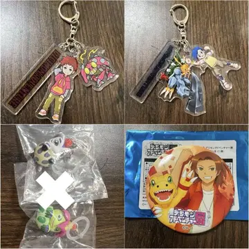 디지몬 어드벤처 25주년 키링 캔뱃지 세트