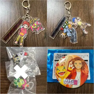 디지몬 어드벤처 25주년 키링 캔뱃지 세트