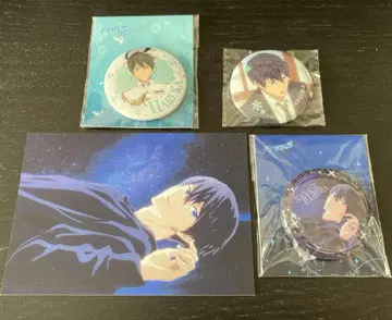 Free! 캔뱃지 캔마그넷 엽서 나나세 하루카 중국 굿즈 세트