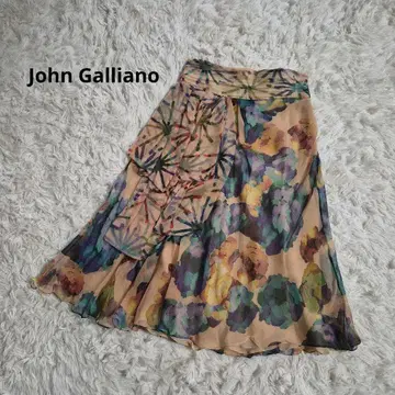 존 갈리아노 쉬폰 스커트