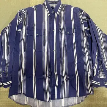 70s 랭글러 wrangler 긴팔 셔츠 스트라이프 L 사이즈